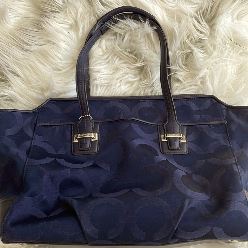 Y2K Navy Blue Coach bag